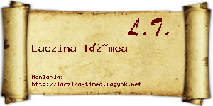 Laczina Tímea névjegykártya